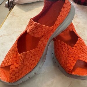 GUC BM bernie mev. Comfi Mary-Jane’s with open toe. Made in USA. Euro Size 38